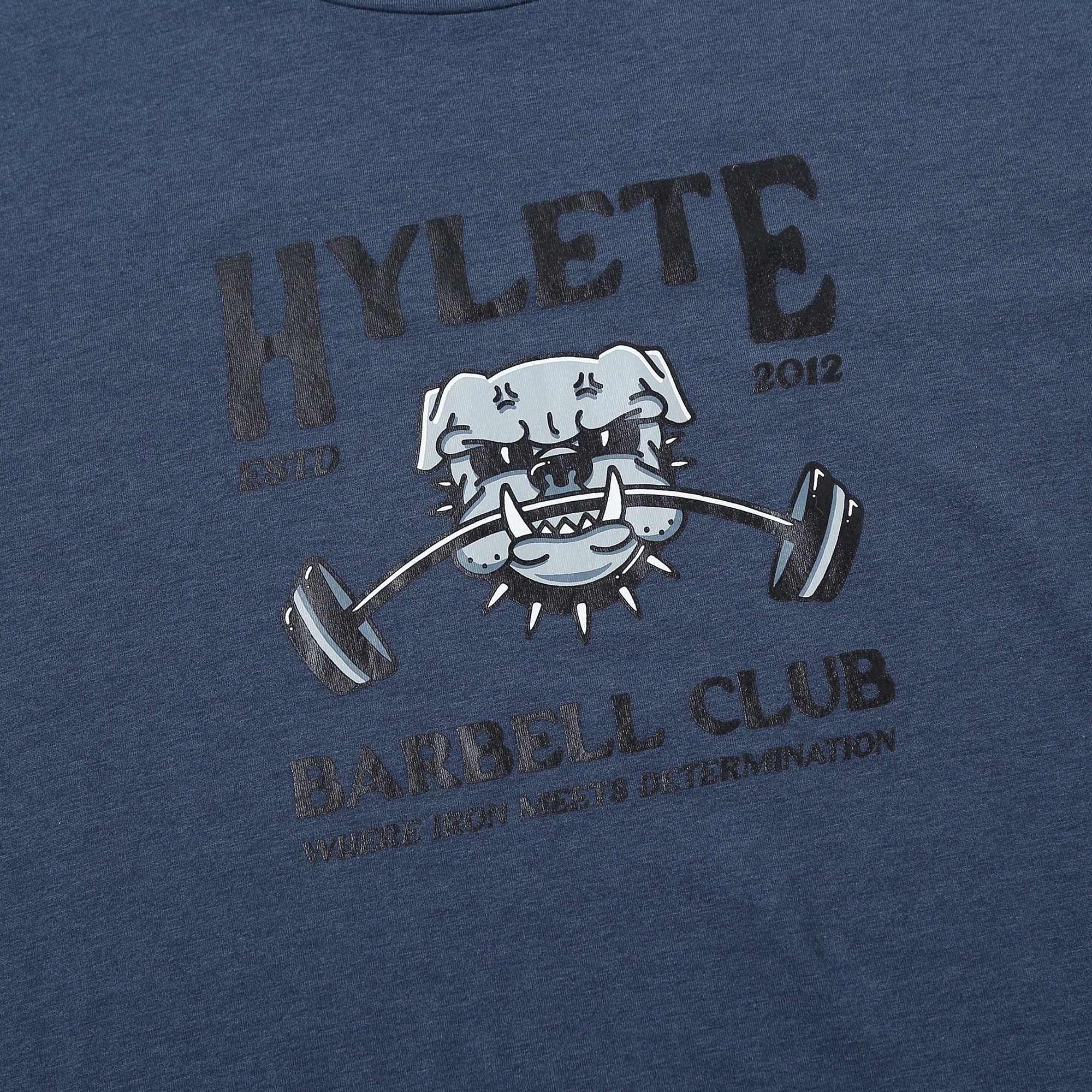 Barbell Club HY-Blend Crew Tee Navy - Image 3