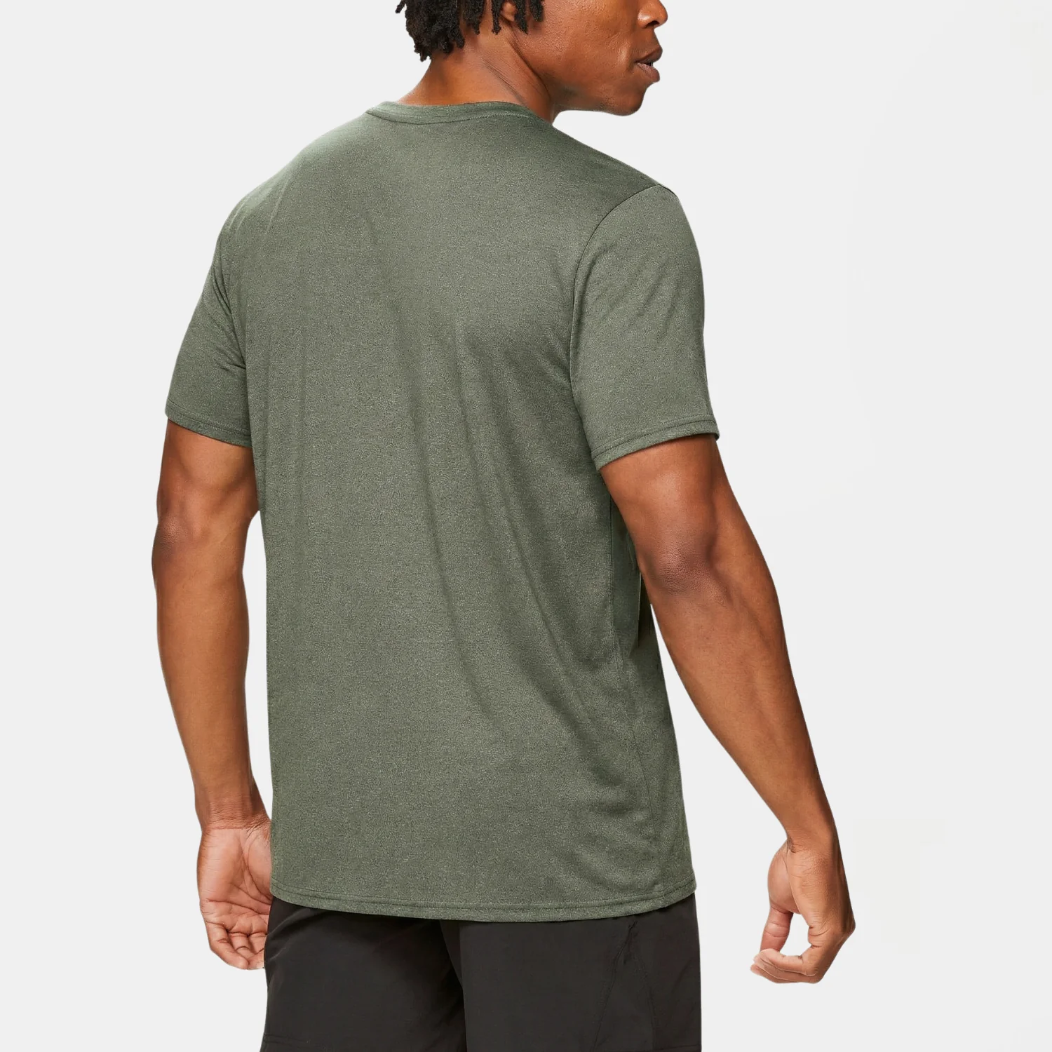 Nexus Crew Tee Heather Olive - Image 5