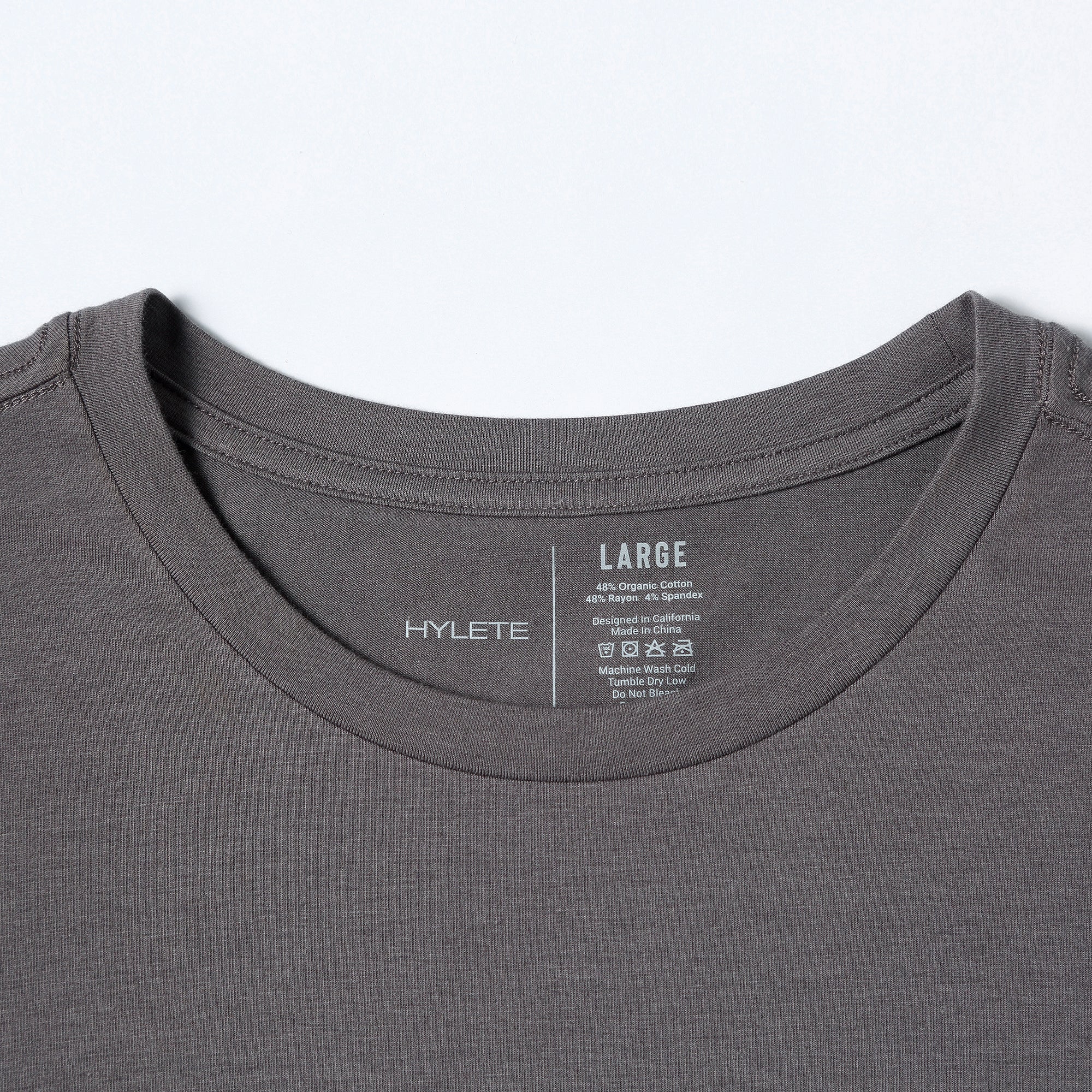 Minimalist HY-Blend Crew Tee Gull Gray - Image 3