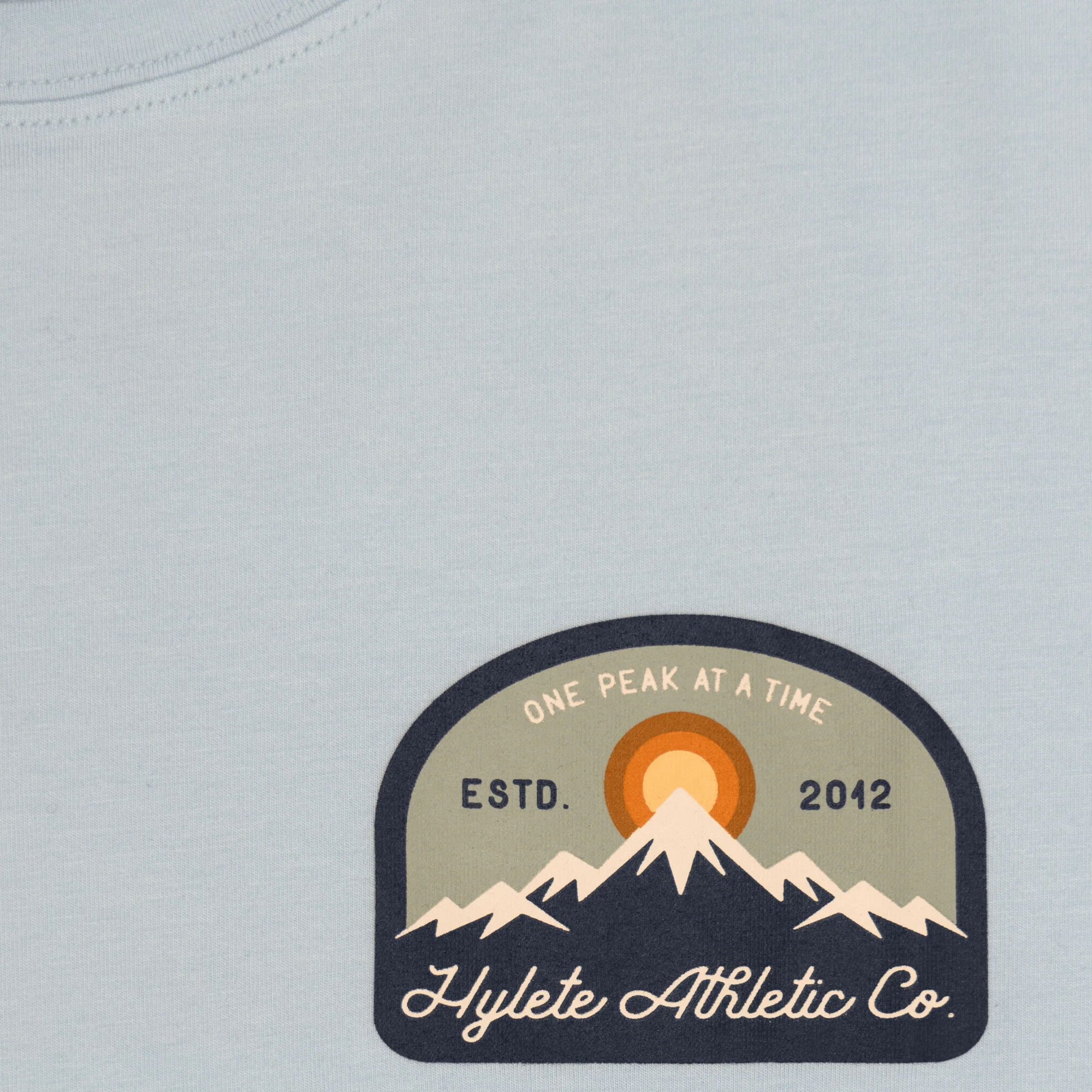 One Peak HY-Blend Crew Tee Sky Blue - Image 4