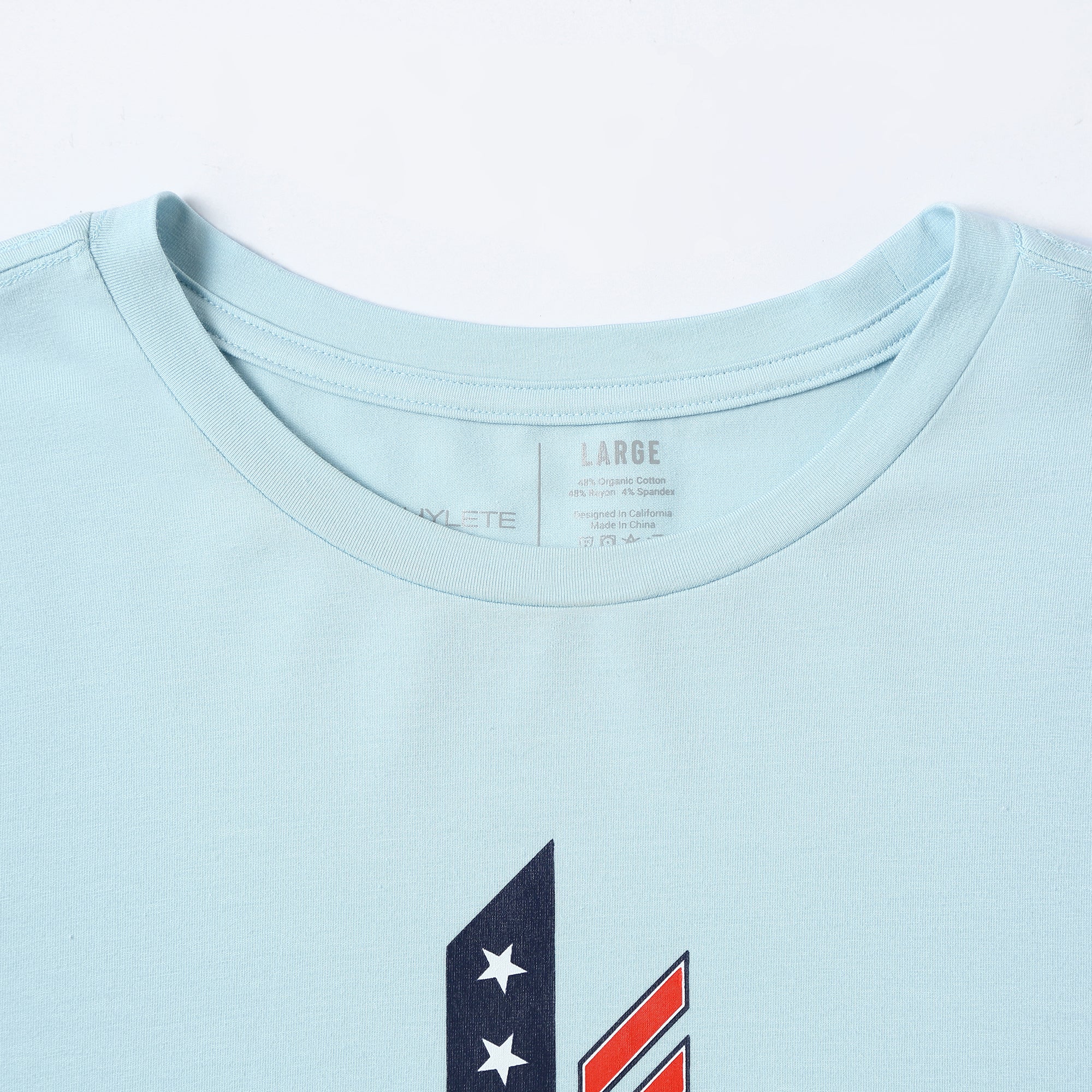 Stacked Nation HY-Blend Crew Tee Sky Blue - Image 3
