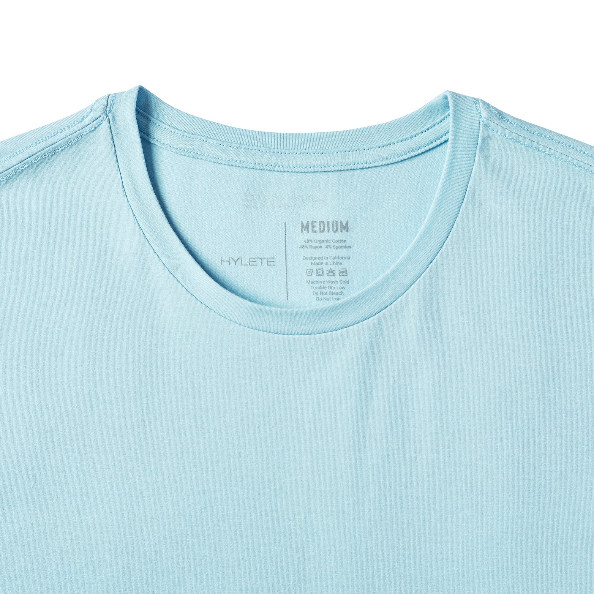 Women's HY-Blend Crew Tee Sky Blue - Image 4