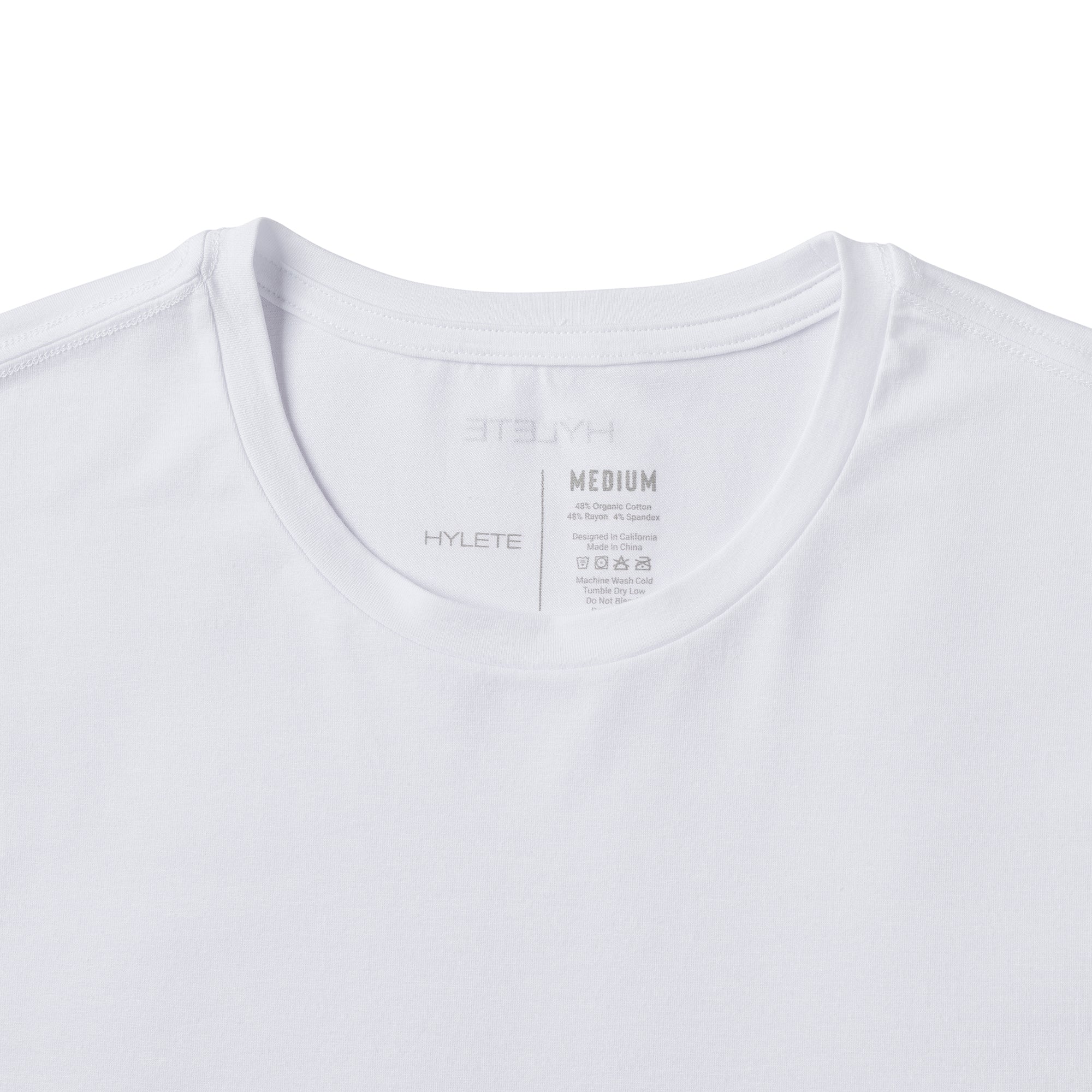 Women's HY-Blend Crew Tee White - Image 4